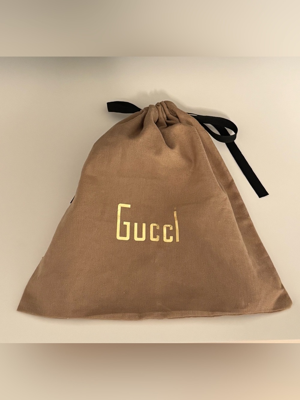 Authentic Vintage Gucci Drawstring Dust Bag 10”x10”